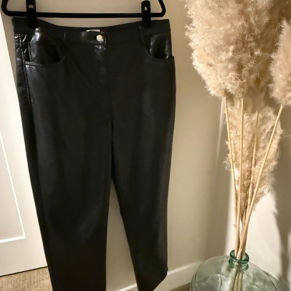 Wilfred Black Leather Pants